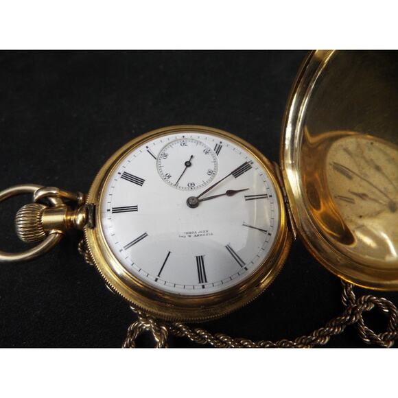 Vintage Tiffany & Co. Pocket Watch 18K Yellow Gold #'d 100514 Working 92gr - Picture 3 of 10